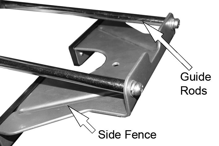 SIDE FENCE ROUTING The side-fence is used to guide the router when routing grooves and slots parallel to the workpiece edge. The edge of the workpiece must be straight and true.