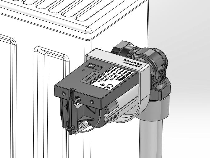 Installation and initial operation (Illustr. 10) Radiator valve Collar nut of the actuator (M30 x 1.