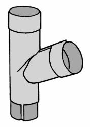 If the down pipe is longer than 2m, use additional down pipe brackets.