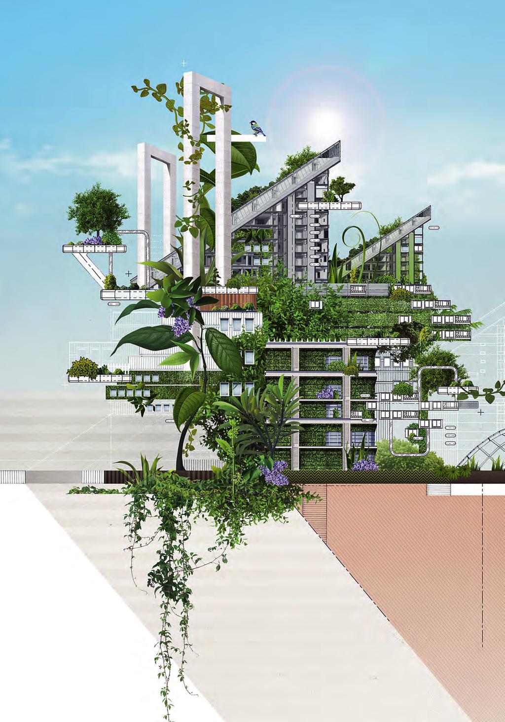 Inseparably interwoven: City and vegetation merge