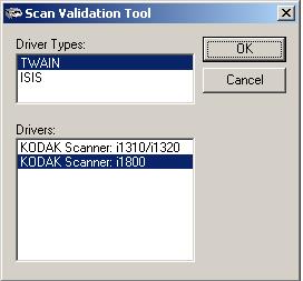 Accessing the Scan Validation tool 1.
