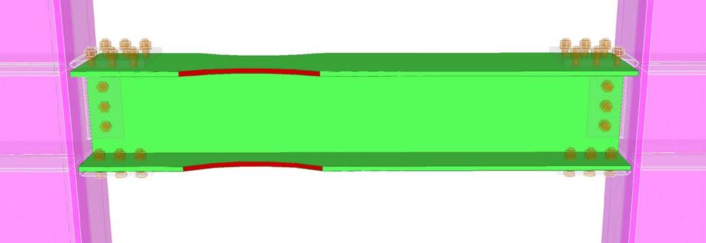 Example 5 Bolted beam to beam connection, Bolted lange late (B) moment