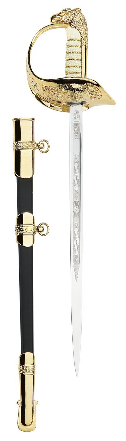 - British Royal Air Force sword letter opener: A detailed, high quality miniature replica of the