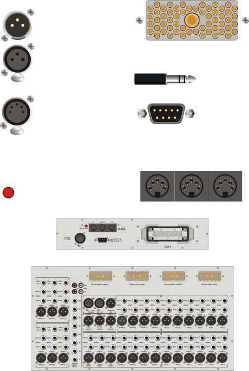 LEGEND CONNECTORS Terminator Consoles can be linked using the Midas Can Bus.