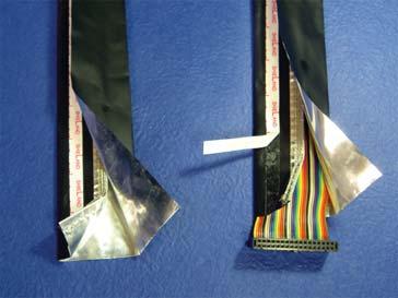 ZAS(2) Aluminum foil laminated PVC jacket + conductive fabric Zipper closure Conductive fabric PAT Tool