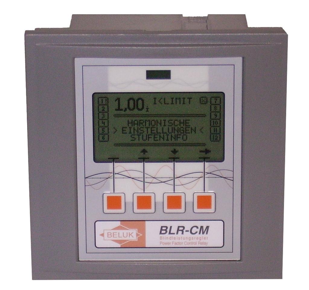 Power Factor regulator BLR-CM-T/RT L1 L2 L3 Einspeisung Supply Last Load BLR-CM-T + - Triggereingang/ Triggerinput BEL-TSXX N PE L1 L2 L3 Einspeisung Supply Last Load BLR-CM-RT + - Triggereingang/