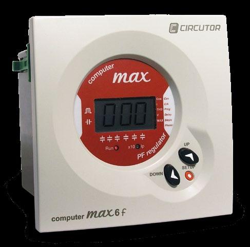 computer MAX-f Fast power factor regulator (Static capacitor banks) Description The computer MAX-f series of regulators is within the fast regulator range, with a response time of 40 ms, adapted to