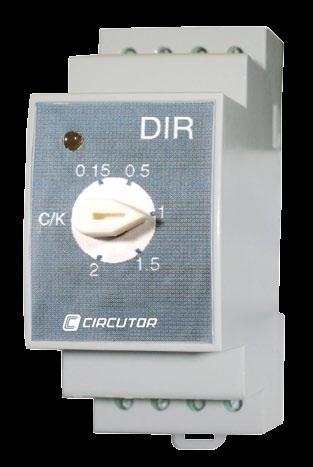 DIR2 1-step power factor relay.