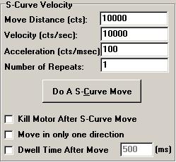 S-Curve Velocity The S-curve Velocity input test profile provides a forward/reverse trajectory with a constant rate of change of acceleration or constant jerk.