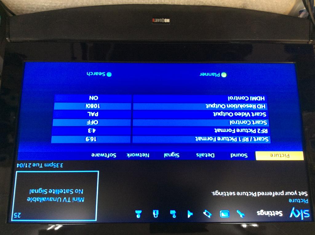 Sky HD receivers The default transponder is a VH transmission which means that while the box is looking for updating the EPG etc it will be looking for this and prevent TracVision from locking on,