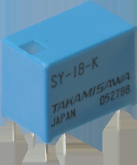 MINIATURE RELAY 1 POLE - 1 to A (For Signal Switching) SY Series FEATURES Very small size and light weight UL, CSA recognized Conforms to FCC rules and regulations part 68 Dielectric strength 00 VAC