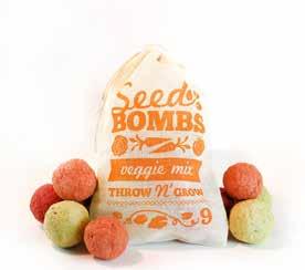 Lettuce) Muslin Bag $995 MSRP A) Wildflower Seed Bombs 9 B) Herb Seed Bombs 9 C) Veggie Seed Bombs 9