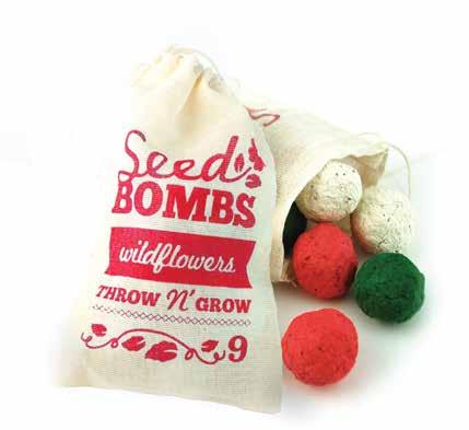 Cinnamon Basil Holiday Matchbook Christmas Seed Bombs Grows cinnamon basil and features a drink recipe on the back