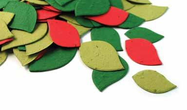 Christmas Circle Eco Confetti B) Christmas Leaf Eco Confetti CONTAINS 350 Pieces CONTAINS 375 Pieces 100%