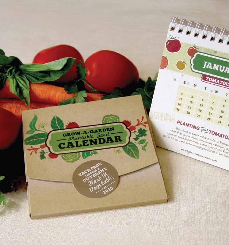 Calendars These calendars are extra special because you can plant each monthly page and grow wildflowers And with the