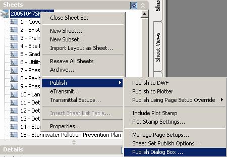 Note: Using the Page Setup Override option ensures that all pages are sent to the same plotter.