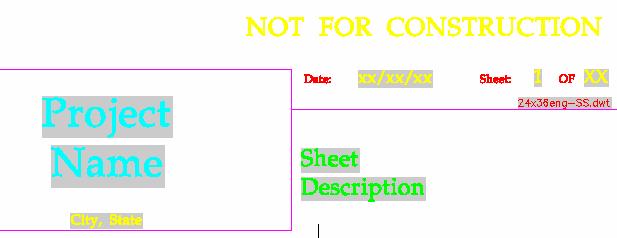 The old title block for a 22x34 plan and profile sheet The new smart title block for a 22x34 engineering sheet 2. The *.dwt are AutoCAD drawing template files.