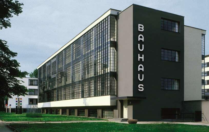 Walter Gropius, Shop Block, the Bauhaus, Dessau, Germany, 1925-1926 With its dynamic International Style composition,