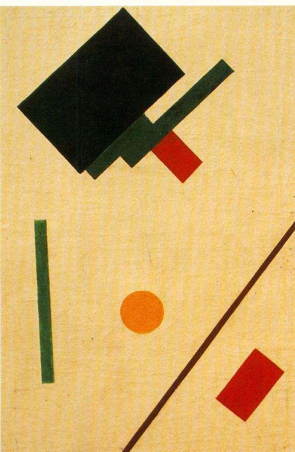 Malevich saw Suprematism as purely aesthetic and concerned only with form, free from any political or social meaning.