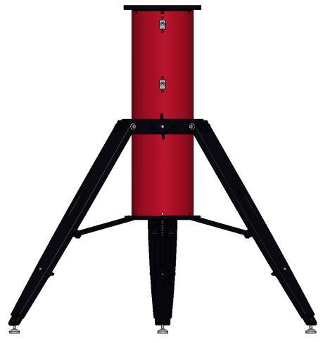 From each of these heights, the legs can be extended up to another 5 in. (13 cm) to accommodate unleveled ground, or to increase the tripod s maximum height.