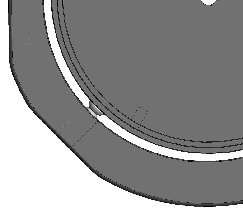 Figure 7: Button head and set screw contact. Top Plate Adjustment The top plate has dimensions of 7-¼ in (18.