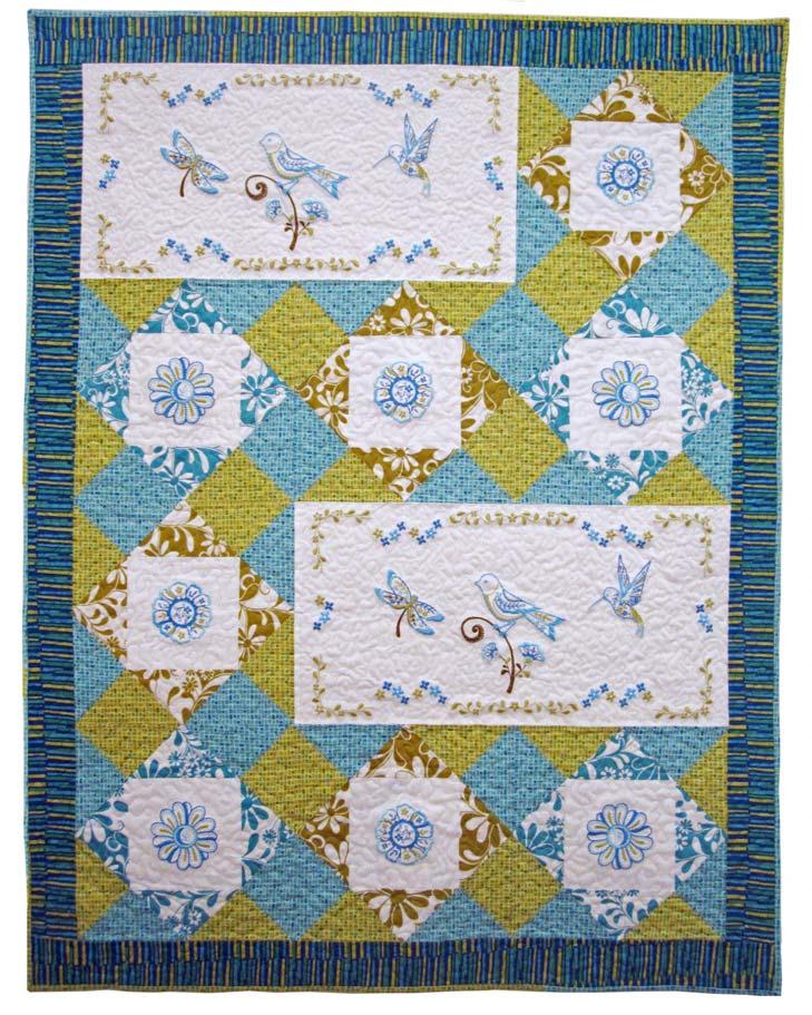 A perfect wall hanging in your favorite girl s bedroom, this project also makes a charming crib quilt for a little one.