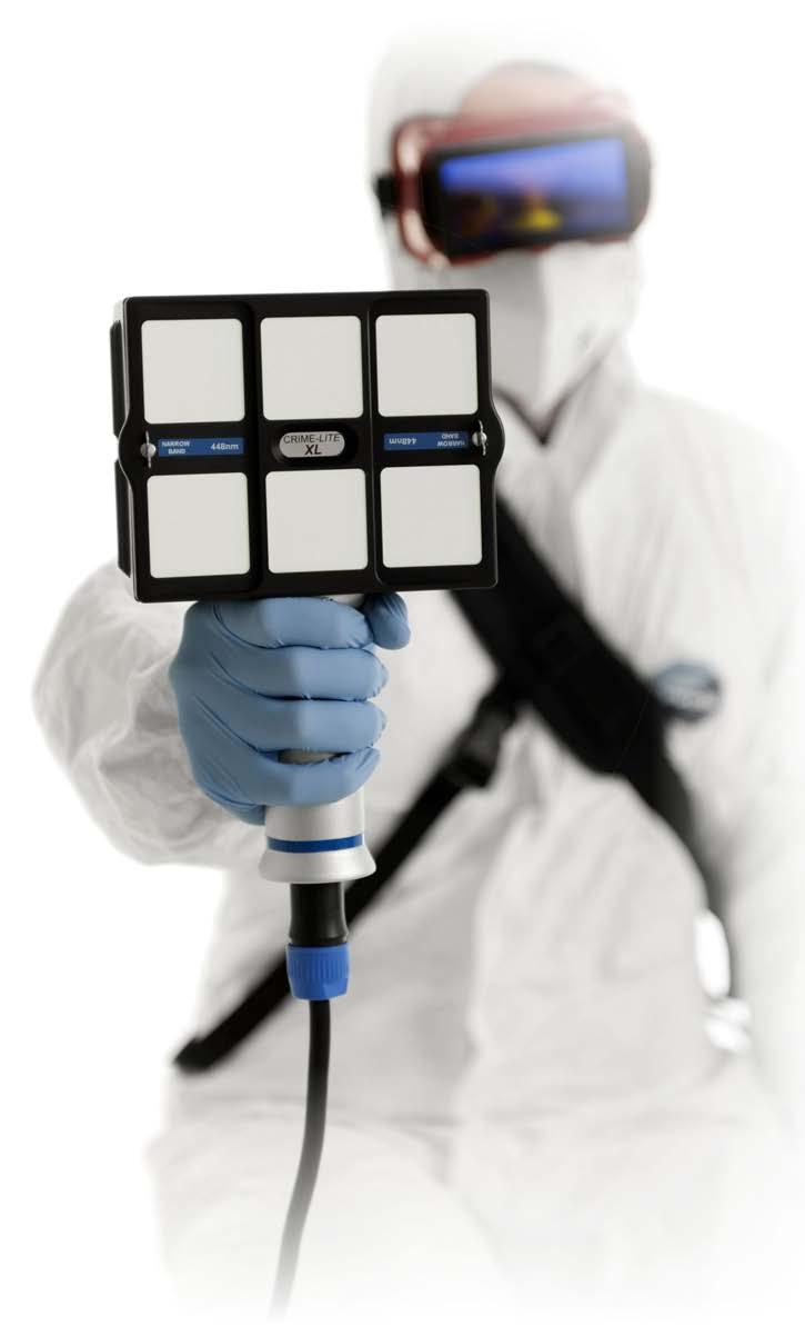 Crime-lite complete range of LED forensic light sources for crime scene and laboratory examination