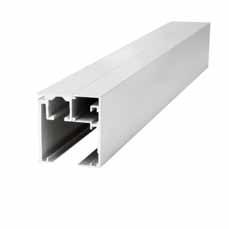 : 76 Sliding sets aluminium Profile track rail for AS 50 Profile track rail for ceiling and wall mount Aluminium,