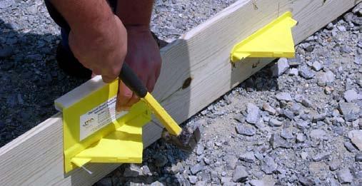 Installation Considerations Formed Construction Joints To install plate dowels in formed construction joints, pocket formers are attached at the proper location on the forms (Figures 6a and 6b) or a