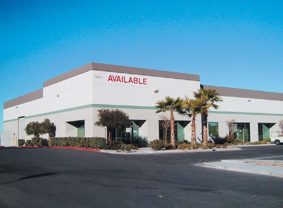 BUILDING 8 FOR LEASE ±33,973 SF total, on ±2.41 Acres Divisible to ±4,000 SF units 16 minimum clear height Evaporative cooling in warehouse Equipped with fire sprinklers -.