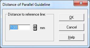 13. To select the Vertical Guideline as our reference, with the mouse cursor highlighting this guide, left click. This locks this position as the measure from point. (N.B.