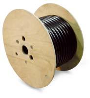 8 1 2" Wooden Spool Trailer Cable Manufactured with a polyvinyl chloride (PVC) over-all jacket outside and general purpose primary wire inside.