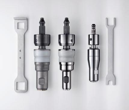 OTEC s proprietary tool holders ensure that the workpieces are mounted as quickly and effectively as possible and considerably speed up batch processing.