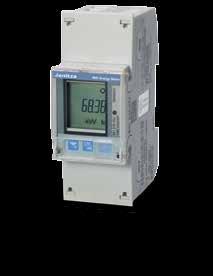 MID energy meter B2 Single-phase energy meter, 5 Single-phase energy meter ( + ) Direct connection up to 5 Width, 2 DI modules Tested and approved per MID * and IEC * Regional different requirements