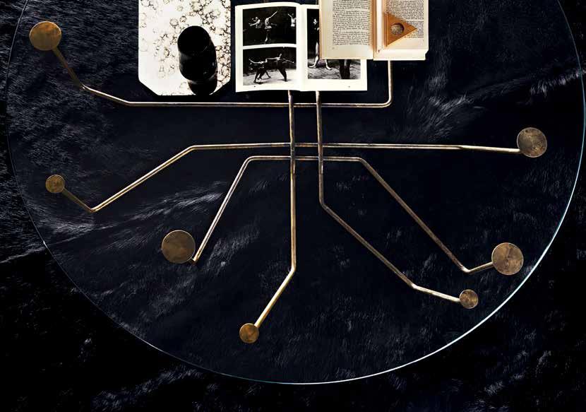 Connection Massimo Castagna, 2013 Coffee table with 12mm extralight transparent tempered