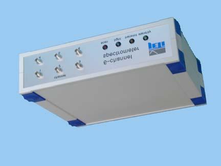 Multichannel Spectrometer SPMC The SPMC multichannel spectrometer allows for the parallel reading of spectral data from eight different input sources in the VIS (or UV) wavelength range.