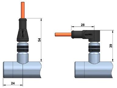 When bolted, the connector pair has the protection class IP67.