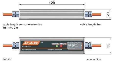 - 5 - CABLE ELECTRONICS KAB assignment for TPE-cable: brown: supply V+ blue: GND black: output GND white: output