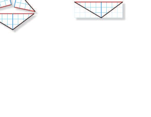 Label te oter diagonal. Cut triangles Cut out te kite. Cut along to form two congruent triangles. Ten cut one triangle along part of to form two rigt triangles.