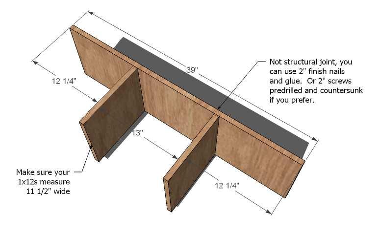 STEP 2: DIVIDERS Build the bottom divider unit as shown to the