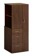 Towers 35 Proud front style - wood Includes lock Three pull styles: deco, contemporary and jazz Wood drawer interiors, wood file drawers with metal