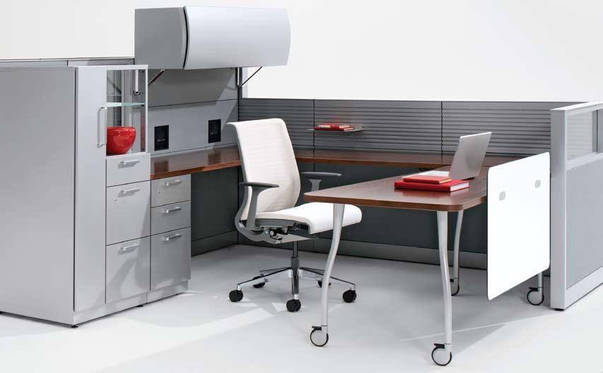 Steelcase Unison Adjustable shelf, box/file/file drawers and door Can be used in private office or open plan application Case and top available in