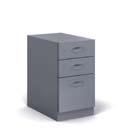 Pedestals pedestals 37 Three front styles: flush steel, proud steel and proud wood Drawer fronts are removable and interchangeable Five pull styles: integral (flush only), contemporary, jazz, bar and