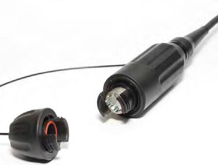 HMA-S Series connector Description: The OPTOKON HMA-S connector series, a large size Expanded Beam connector is designed for connection of the nodes of tactical network by the help of cables with