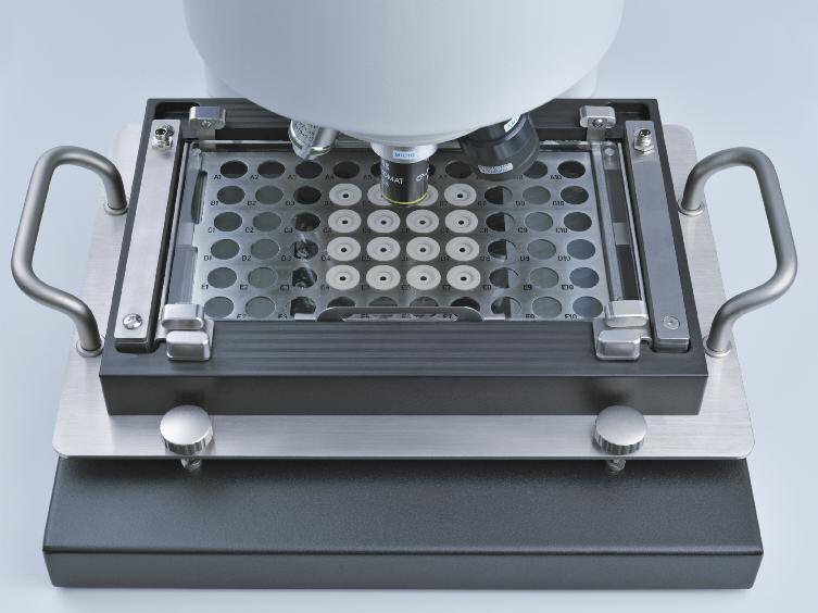 A classification map is displayed at the end of each tray measurement allowing for the lenses to be easily sorted. This is particularly well suited for the production testing of IOLs.