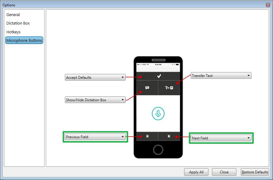 When done, click Apply All, then Close. You will probably have to do this only once. (If you use both PowerMic Mobile and the physical PowerMic, you ll have to do it for each.