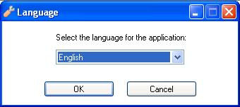 Comanda Language (limbă) din meniul Options (opţiuni) arată caseta de dialog Language (limbă) care permite alegerea limbii de afişare: Fig. 21.