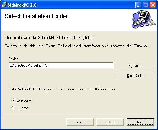 17. Dacă tocmai aţi instalat SQL Server 2005 Express, derulaţi din nou SETUP.EXE. acum vi se cere să alegeţi directorul de instalare.