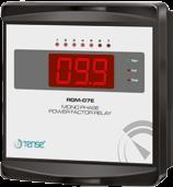 MONOPHASE REACTIVE POWER CONTROL RELAY X PICTURES X TECHNICAL PROPERTIES RGM-07E Operating Voltage(Un) : 160V 260V AC Operating Frequency : 50Hz.