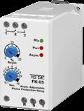 X PICTURES FK-05 PHASE (MOTOR) PROTECTION RELAY WITH ADJUSTABLE ASYMMETRY X TECHNICAL PROPERTIES Operating Voltage(Un) : 3 x 380V AC Operating Frequency : 50/60Hz.